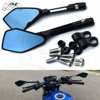 ❣☁◆ Kaca Spion Motor อลูมิเนียม M10 M8อเนกประสงค์สำหรับ FZ1ยามาฮ่า,FZ8 XJ6 FZ6 FZ9 MT09 MT-07สำหรับคาวาซากิ Z1000 Z800 Z900 Z750