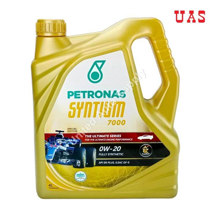 PETRONAS SYNTIUM 7000 0W20 Fully Synthetic Engine Oil 4 Litre | Lazada