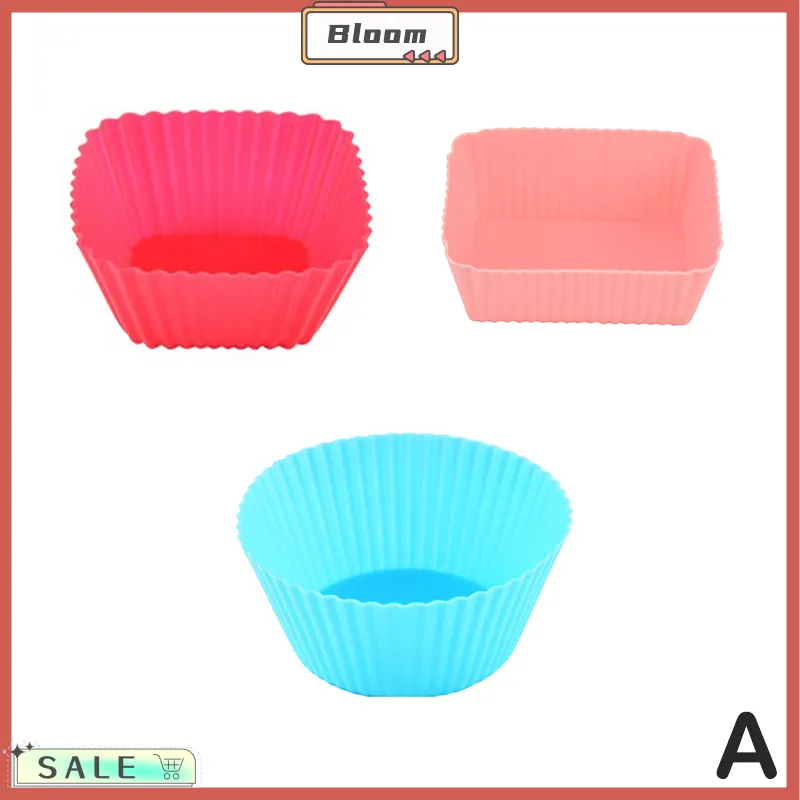 3pcs Bento Divider Cup Easy Clean Mould Reusable Cake Mold Dessert