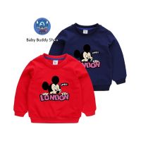 COD DDDGRYTRY xx จุด xx Mickey Mouse แฟชั่นใหม่ 10 สีเด็กแขนยาวเสื้อยืดมิกกี้เมาส์การ์ตูนผ้าฝ้ายเสื้อกันหนาว