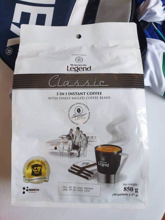 HALALTrung Nguyen Legend Classis Instant Coffee 3 in 1 (17g x 50