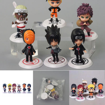 6pcs/Set Naruto Naruto Figure Toy Set Car Ornaments