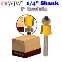 1Pc 1/4 "ก้าน7องศาดอกเราเตอร์ตัดกับกาวอย่างดี14931q Chwjw