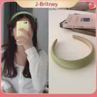 ห่วงแถบคาดศีรษะกว้างสีลูกอมสำหรับผู้หญิงที่คาดผมซาตินฟองน้ำ J-BRITNEY กันลื่นสำหรับงานฝีมือน่ารัก