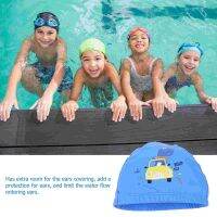 Childrens Swimming Cap Caps Cartoon Swimcap Hat Waterproof Kids Head ProtectorTH