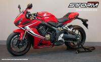 ชุดแต่งครอบเบาะหลังพร้อมทำสีแดง Seat Cover STORM สำหรับ HONDA CBR650/CBR650R 2019 (Fiber ABS&amp;Cabon Fairing)