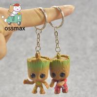 OSSMAX พวงกุญแจตกแต่งรูปการ์ตูนเป็นของขวัญรูปแบบของเล่นมีกระเป๋า4รูปแบบจี้รูปภาพยนตร์พวงกุญแจรูปต้นพวงกุญแจต้นไม้สำหรับเด็กเล็กพวงกุญแจผู้ชาย