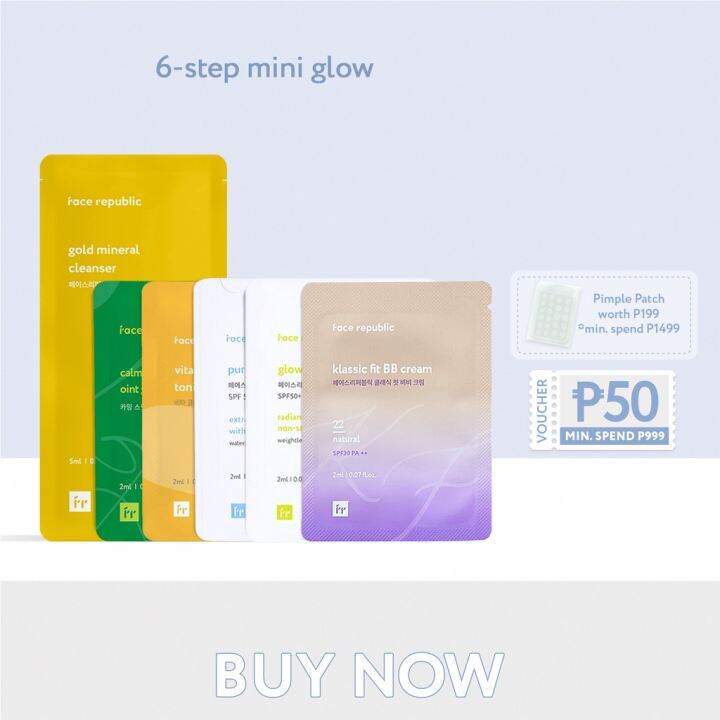 Face Republic 6 Step Mini Glow Set Lazada Ph