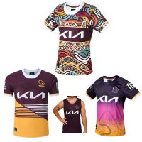 Rugby Jersey Brisbane Broncos 2023 2024 Home Indigenous City Rugby Shirt Australia Broncos Retro Jerseys Vest Fishing Cloth Top-Quality