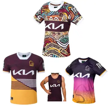 2021 BRISBANE BRONCOS HOME RUGBY JERSEY 2022 Brisbane Broncos Rugby  TRAINING SHORTS JERSEY size S--5XL - AliExpress