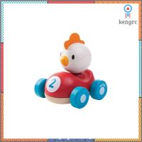 PlanToys Chicken Racer ของเล่นรถแข่งไก่ ของเล่นไม้ ของเล่นเสริมพัฒนาการ ของเล่นสำหรับเด็กอายุ 2 ขวบขึ้นไป สินค้ามีจำนวนจำกัด