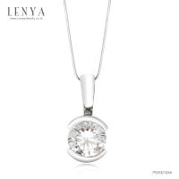 Lenya Jewelry  จี้ LENYA ETERNAL ประดับ SWAROVSKI ZIRCONIA ตัวเรือนเงินแท้ชุบทองคำขาว