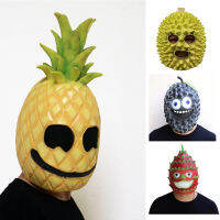 Anime Fruit Cosplay s Pineapple Durian Grape Dragon Fruit Cosplay Latex Helmet Halloween Party Carnival Props