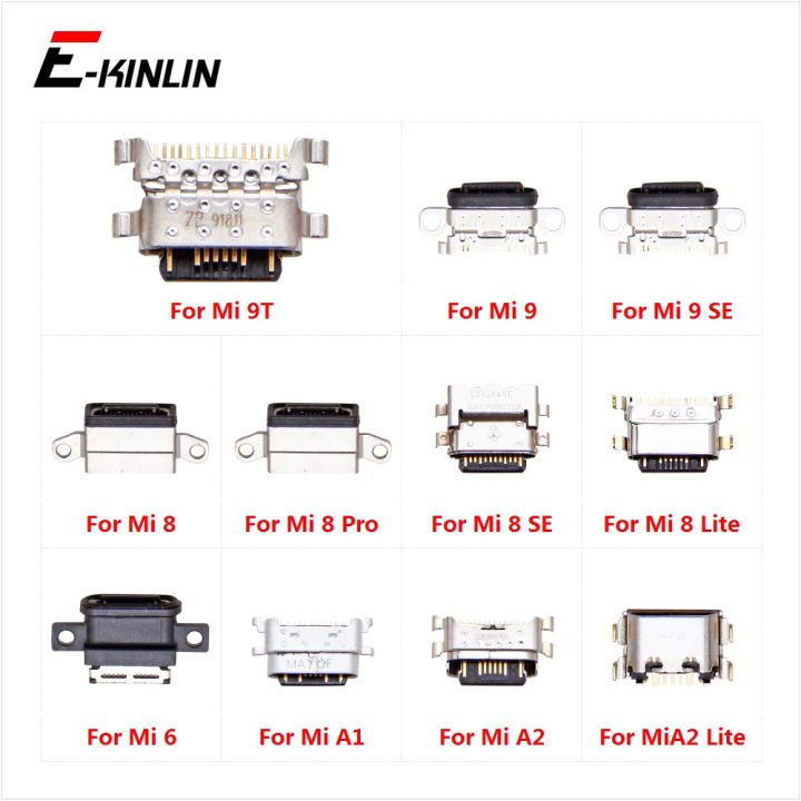 แท่นชาร์จหัวชาร์จ-type-c-ไมโคร-usb-พอร์ตเต้ารับสายเชื่อมต่อสัญญาณสำหรับ-xiaomi-mi-a1-a2-lite-9-9t-8-lite-se-pro-6