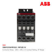 ABB : Contactor Relay - 2NO + 2NC, 6 A Contact Rating, AF Range รหัส NF22E-13 : 1SBH137001R1322 เอบีบี