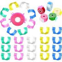 【YF】✗☍◆  30/50Pcs Colorful Bobbin Sewing Holder Clamps Thread Machine Tools Spool Organizing