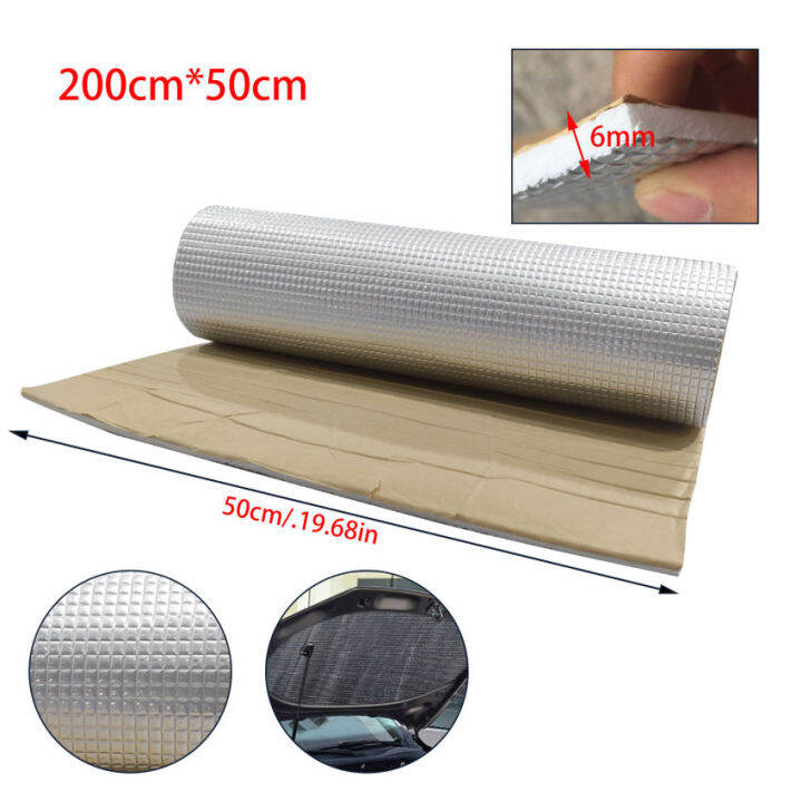 Thermal insulation for cars Thick 6mm Aluminum foil Muffler cotton auto