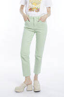 ESP กางเกงขายาวทรงตรง ผู้หญิง สีเขียว | Garment Dyed Trousers (Straight Fit) | 5788