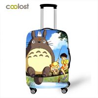 [Koala Travel] ผ้าคลุมกระเป๋าเดินทางลายอะนิเมะ Totoro อุปกรณ์กระเป๋าเดินทางผ้าคลุมกระเป๋าเดินทางแบบยืดหยุ่นเคสป้องกันแบบรถเข็นขนาด18 32นิ้ว