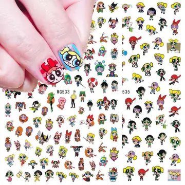 Nail Art Sticker Popular Cartoon Brand Mickey Mouse Nails For Manicure Back  Glue Decals For Design Foil Decoration - Stickers & Decals - AliExpress