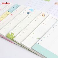 Cute 6 holes replacement inner paper core for spiral notebook:daily weekly monthly planner line grid dots list stationery A5 A6 Note Books Pads