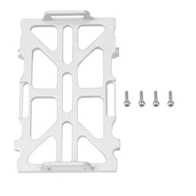 1 Set Metal Battery Tray Holder Bracket Frame for Axial SCX24 1/24 RC Crawler Car Upgrade Silver