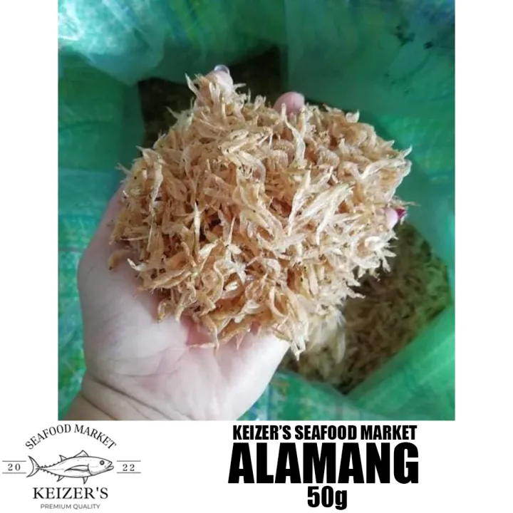 Keizer's Seafood Market 50g Alamang Sundried Fish Unsalted Dried Fish ...