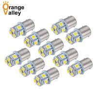 ไฟ LED 10ชิ้น P21W 1156 BA15S S25รถยนต์กระเป๋าเดินทาง8 5050 SMD ไฟเบรคไฟสัญญาณเลี้ยวไฟสำรอง DC 12V/24V