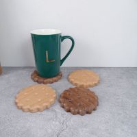 【CC】 Biscuit Cup Insulation Placemat Bowl Durable Cookies Pattern Coaster