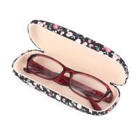 SUBEI Portable Fabrics Floral Spectacle Case Hard Eyeglasses Storage Glasses Case