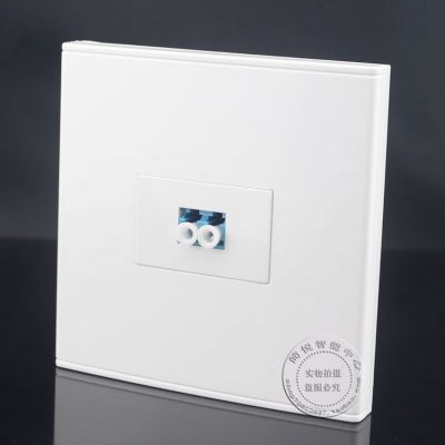 Wall Face Plate Single Port Fiber Optical LC Cable Connector Coupler Socket Faceplate