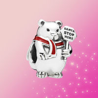 sterling silver charm 925 Christmas bear charm dagle Penguin bead Fit Original Pandora for bracelet women jewelry gift