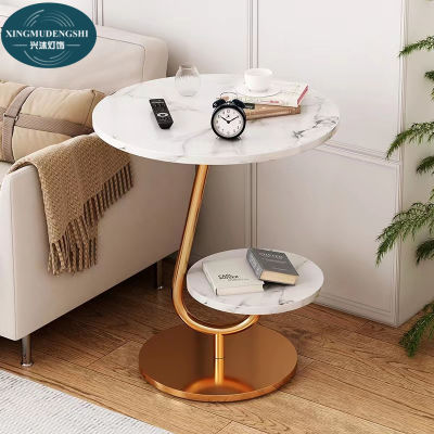 XMDS โต๊ะกาแฟ โต๊ะกลาง โต๊ะญี่ปุ่น โต๊ะหน้าโซฟา ลายหินอ่อน โต๊ะกาแฟโต๊ะชา โต๊ะกาแฟทรงกลม โต๊ะชา/กาแฟ โต๊ะกาแฟ สามารถวางข้างโซฟาหรือ