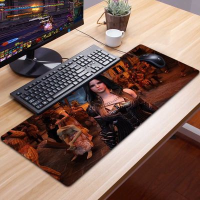 Black Desert Mause Pad Gamer for Notebook Games Mouse Pad XXL Keyboard Pad Large Size Anime Pattern Mousepad Mouse Mat Deskmat