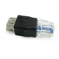 อะแดปเตอร์อะแดปเตอร์ตัวเชื่อมต่ออินเตอร์เน็ตคุณภาพสูงหัวแปลง WUB4755 RJ45พีซี USB สายเคเบิลตัวเมีย