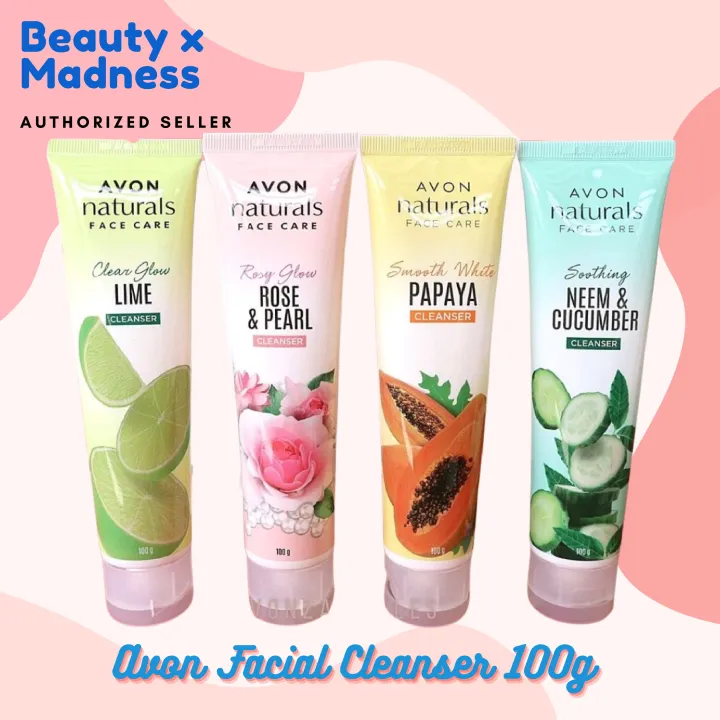 Avon Facial Cleanser 100g (Rose &Pear, Lime, Neem, Papaya) Lazada PH