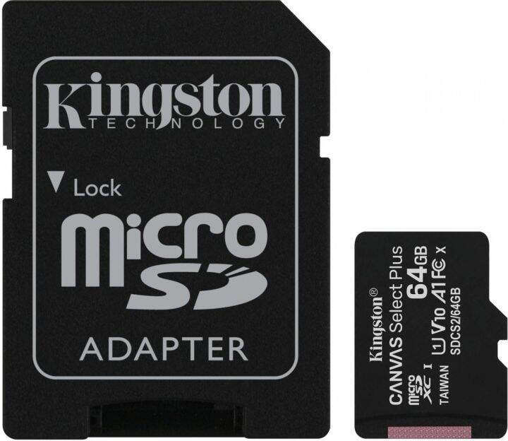 kingston-canvas-select-plus-microsd-memory-card-64gb-พร้อม-adapter-ของแท้-ประกันศูนย์-limited-lifetime-warranty