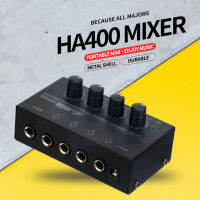 Mic 2U ha400 4 channels stereo headphone amplifierheadphone distributor ultra-compact mini EUUS plug, for music mixer recording