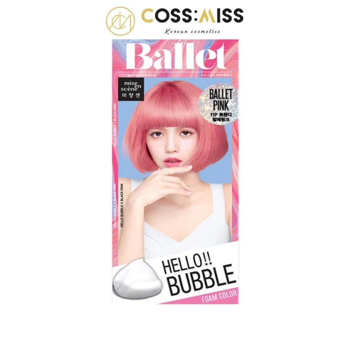 MISE EN SCENE HELLO BUBBLE FOAM HAIR COLOR BALLET PINK KOREA Lazada PH