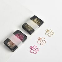 12pcs Paperclips Pink Cherry Blossom Paper Clip Pin Paperclip Cute Sakura Bookmark Flower Pin Cute Paper Clips Decorative