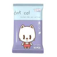 dink cat ทิชชู่เปียก ลาย dink cat 1 ชิ้น มีหลายขนาดให้เลือก #1 ชิ้น  #5 ชิ้น  #10 ชิ้น  #20 ชิ้น