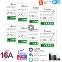 Tuya Smart WiFi Switch Module 16A Mini Breaker With Energy Monitor 2-way Control Switchs Work With Alexa Google Home Yandex New