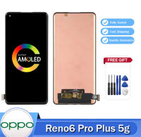 6.55 "ต้นฉบับ AMOLED สำหรับ OPPO Reno 6 Pro Plus 5G หน้าจอสัมผัส LCD สำหรับ6Pro OPPO Reno + 5G PENM00จอแอลซีดีพร้อมกรอบ