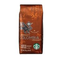 STARBUCKS Coffee Bean Roasted COLUMBIA (USA Imported) สตาร์บัค เมล็ดกาแฟคั่ว โคลัมเบีย 250g.