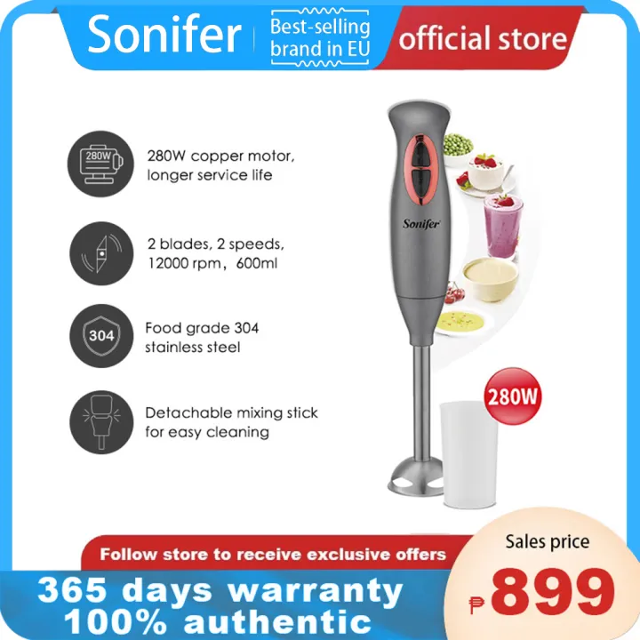 Sonifer immersion hand blender,puree baby food, smoothies, sauces and