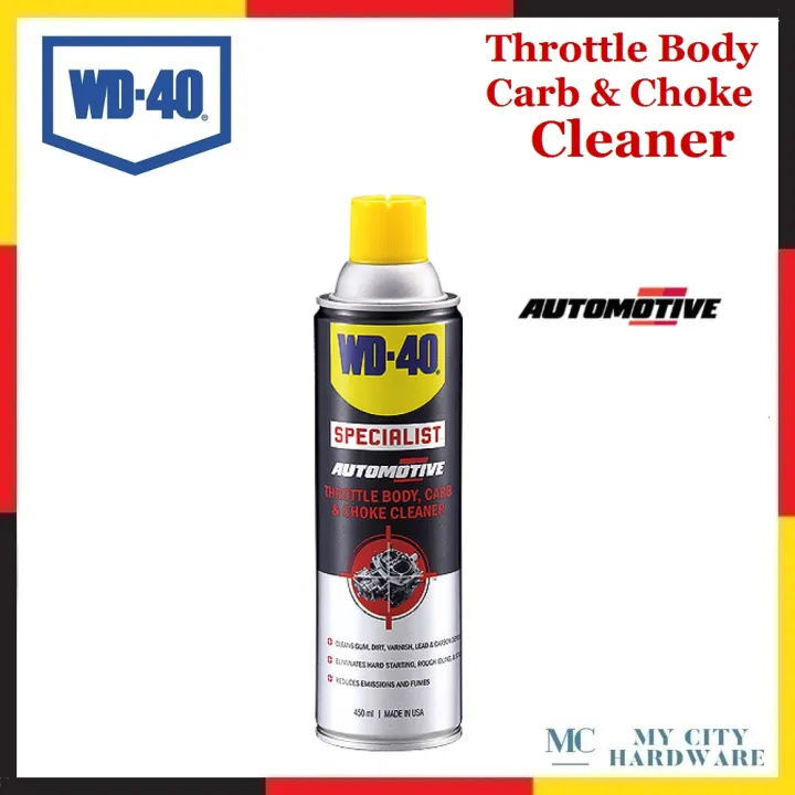 WD40 Automotive Throttle Body / Carb / Choke Cleaner 450ml Lazada