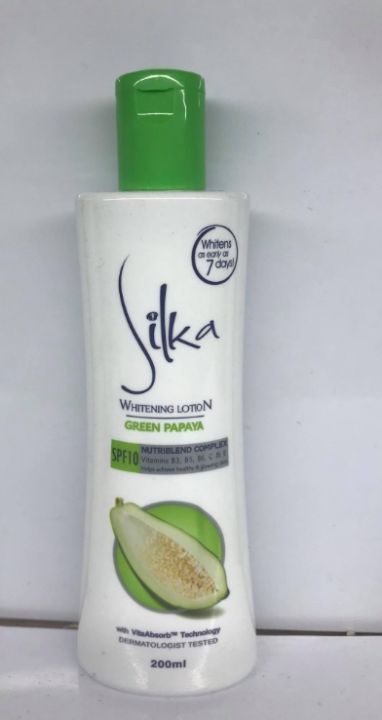 Silka Green Papaya Whitening Lotion Spf10 200ml Lazada Ph