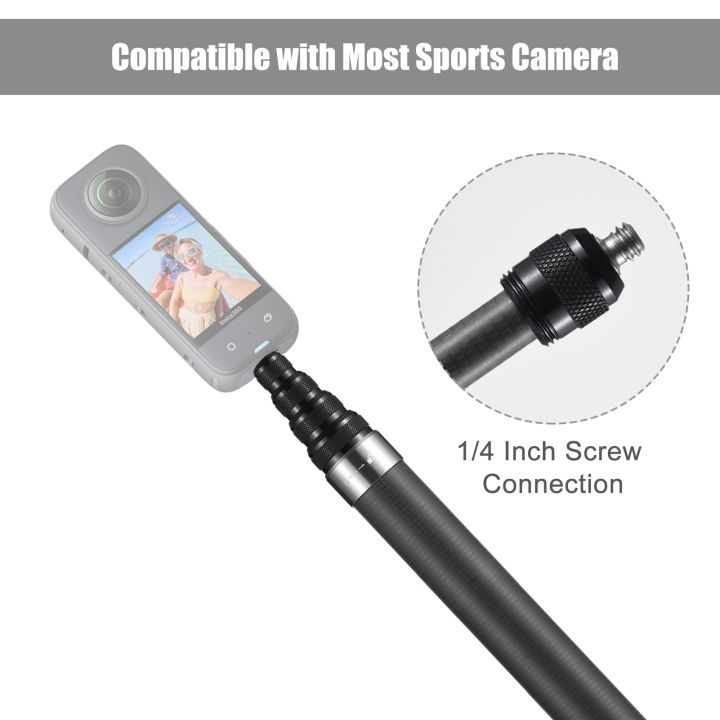 3m-1-5m-ultra-long-carbon-fiber-extendable-selfie-stick-for-insta360-x3-one-x2-one-rs-action-camera-bracket-1-4-inch-screw-mount