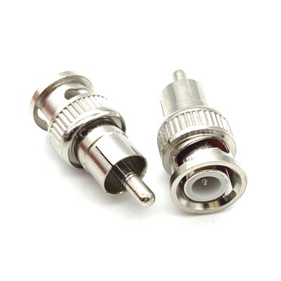 5/10/50PCS BNC Male to RCA Male Connector for CCTV Surveillance Camera Video