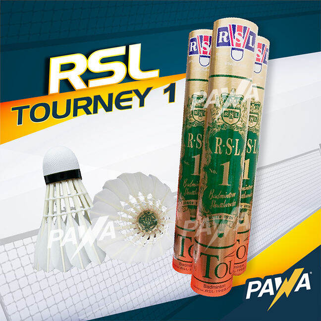 RSL Tourney 1 Gold Badminton Shuttlecock Lazada